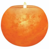 Candle Holder Apple Shape / Tea Light Holder Bowl Natural 4" High Quality Hand Carved